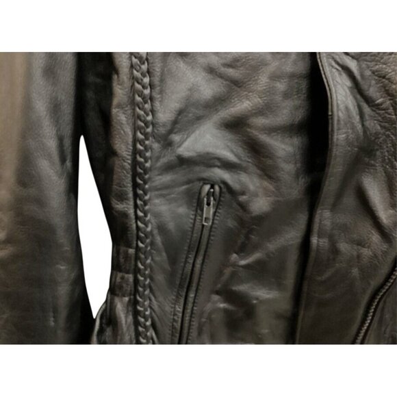 Milwaukee Leather Ladies Braided XL Motorcycle Jacket with Elasticized Waist - Picture 9 of 13